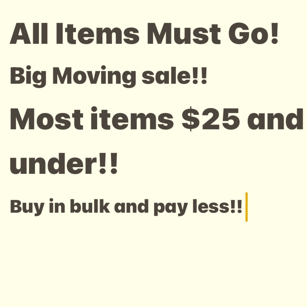 Big Sale!!